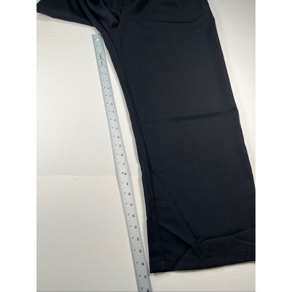 Halara High Waisted Pleated Wide Leg Pants Petite Size Large Black Stretch Work - Picture 6 of 9